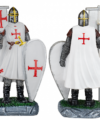 ΦΙΓΟΥΡΑ ΔΙΑΚΟΣΜΗΤΙΚΟ TOLE10 Shield-flag resin white Templar. 18