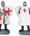 ΦΙΓΟΥΡΑ ΔΙΑΚΟΣΜΗΤΙΚΟ TOLE10 Shield-Axe resin white Templar. 12