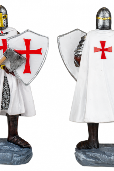 ΦΙΓΟΥΡΑ ΔΙΑΚΟΣΜΗΤΙΚΟ TOLE10 Shield-Axe resin white Templar. 12