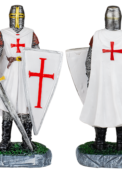 ΦΙΓΟΥΡΑ ΔΙΑΚΟΣΜΗΤΙΚΟ TOLE10 White Shield-sword resin Templar
