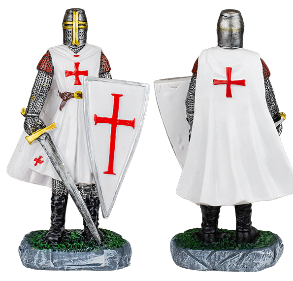 ΦΙΓΟΥΡΑ ΔΙΑΚΟΣΜΗΤΙΚΟ TOLE10 White Shield-sword resin Templar