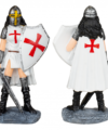 ΦΙΓΟΥΡΑ ΔΙΑΚΟΣΜΗΤΙΚΟ TOLE10 Resin white Templar woman. 8 cm