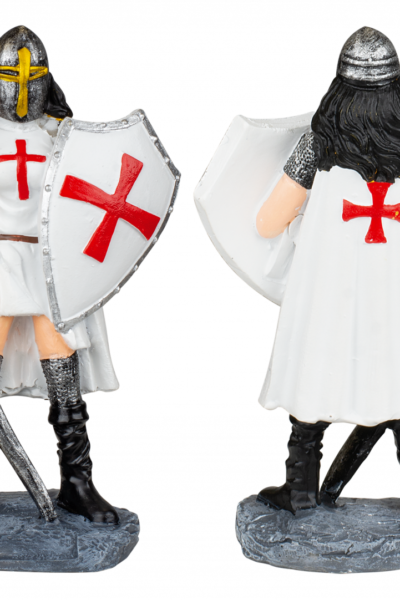 ΦΙΓΟΥΡΑ ΔΙΑΚΟΣΜΗΤΙΚΟ TOLE10 Resin white Templar woman. 8 cm