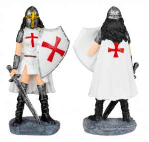 ΦΙΓΟΥΡΑ ΔΙΑΚΟΣΜΗΤΙΚΟ TOLE10 Resin white Templar woman. 12 cm