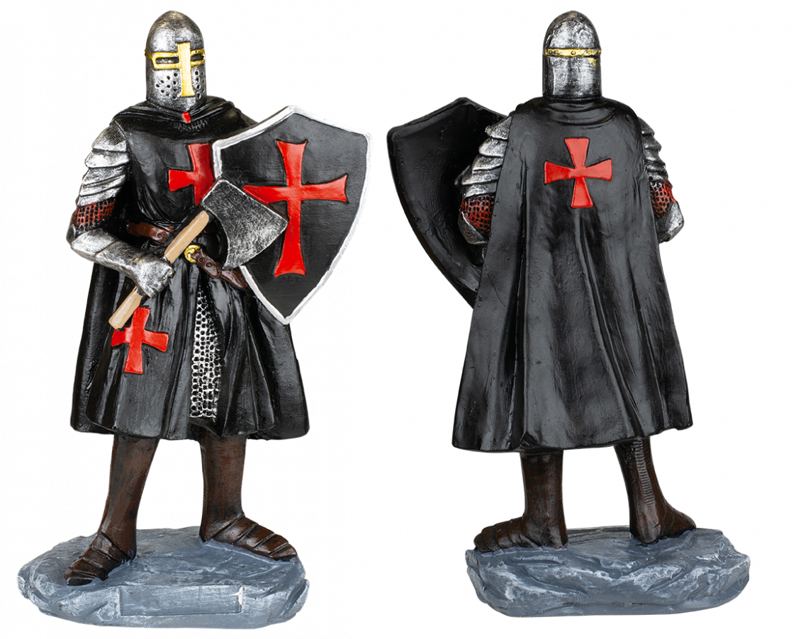 ΦΙΓΟΥΡΑ ΔΙΑΚΟΣΜΗΤΙΚΟ TOLE10 Shield-Axe resin black Templar. 12