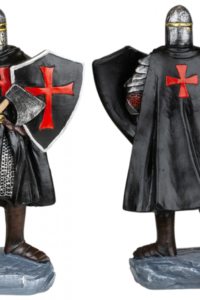 ΦΙΓΟΥΡΑ ΔΙΑΚΟΣΜΗΤΙΚΟ TOLE10 Shield-Axe resin black Templar. 18