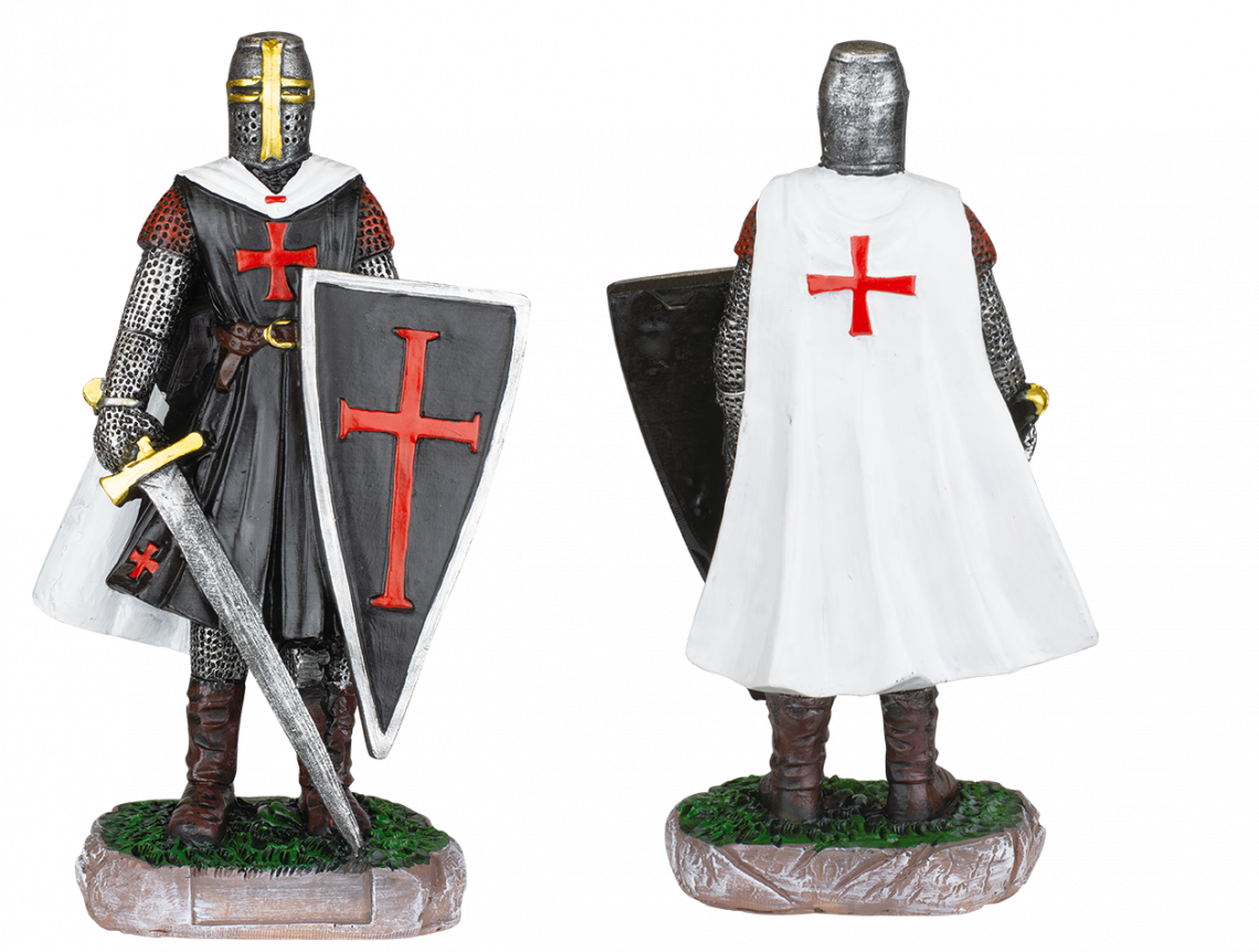 ΦΙΓΟΥΡΑ ΔΙΑΚΟΣΜΗΤΙΚΟ TOLE10 Shield-sword resin black-white