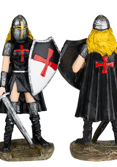 ΦΙΓΟΥΡΑ ΔΙΑΚΟΣΜΗΤΙΚΟ TOLE10 Resin black Templar woman. 12 cm
