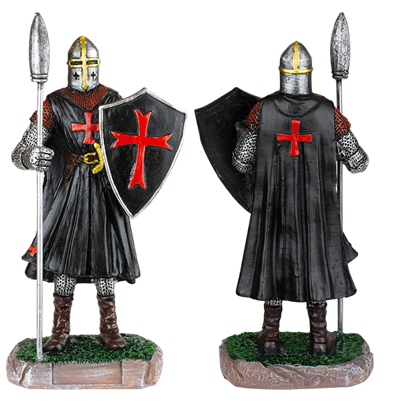ΦΙΓΟΥΡΑ ΔΙΑΚΟΣΜΗΤΙΚΟ TOLE10 Shield-spear black Templar Knight.