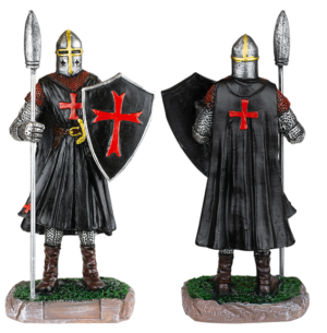 ΦΙΓΟΥΡΑ ΔΙΑΚΟΣΜΗΤΙΚΟ TOLE10 Shield-spear black Templar Knight.