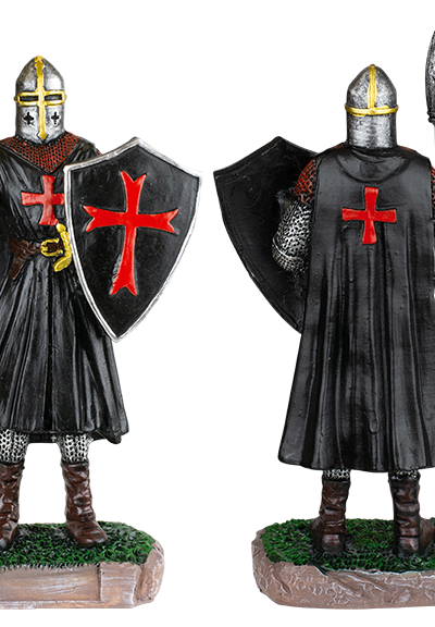 ΦΙΓΟΥΡΑ ΔΙΑΚΟΣΜΗΤΙΚΟ TOLE10 Shield-spear black Templar Knight.
