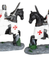 ΦΙΓΟΥΡΑ TOLE10 Black horse - White Sword Templar Knight 12cm