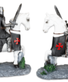 ΦΙΓΟΥΡΑ TOLE10 White horse. Black Templar with sword.20cm, 39576