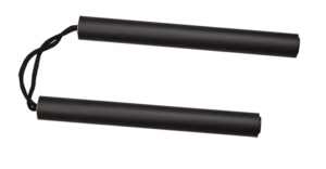 Foam training nunchucks. 28x3.3 cm, Black 39670
