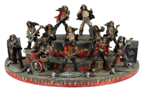 ΦΙΓΟΥΡΑ TOLE10 Set 12 Resin Rock skulls+display, 39706 (06244)