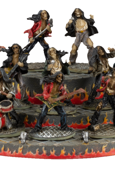 ΦΙΓΟΥΡΑ TOLE10 Set 12 Resin Rock skulls+display, 39706 (06244)
