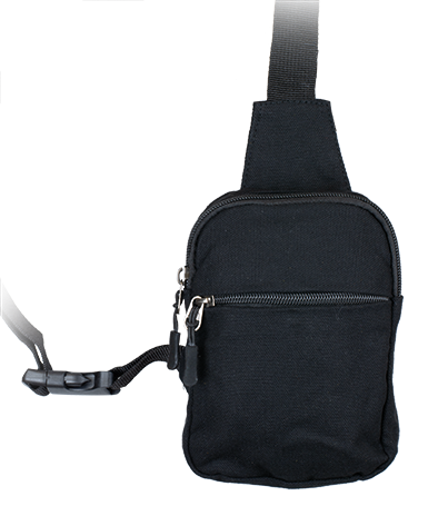 Τσαντάκι ώμου Barbaric black sling bag, 39783-NE