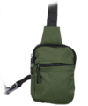 Τσαντάκι ώμου Barbaric black sling bag, 39783-VE