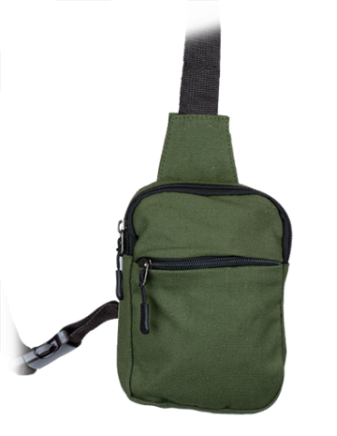Τσαντάκι ώμου Barbaric black sling bag, 39783-VE