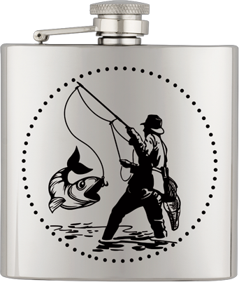 ΥΔΡΟΔΟΧΕΙΟ - ΦΛΑΣΚΙ Barbaric stainless hip flask. 6 Oz-ΨΑΡΑΣ