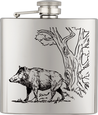 ΥΔΡΟΔΟΧΕΙΟ - ΦΛΑΣΚΙ Barbaric stainless hip flask. 6