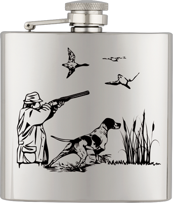 ΥΔΡΟΔΟΧΕΙΟ - ΦΛΑΣΚΙ Barbaric stainless hip flask. 6