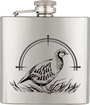 ΥΔΡΟΔΟΧΕΙΟ - ΦΛΑΣΚΙ Barbaric stainless hip flask. 6 Oz-ΠΕΡΔΙΚΑ