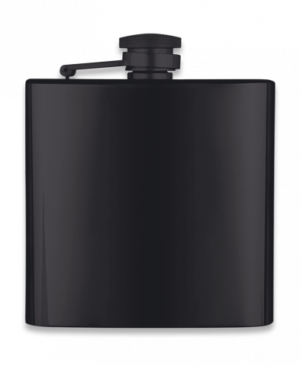 ΥΔΡΟΔΟΧΕΙΟ - ΦΛΑΣΚΙ Albainox stainless black hip flask, 40126