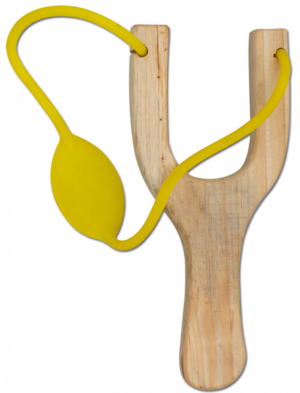ΣΦΕΝΤΟΝΑ TOLE10 Wooden slingshot. Yellow rubber, 18cm, 49000
