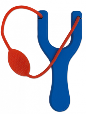 ΣΦΕΝΤΟΝΑ TOLE10 Blue wooden slingshot. Red rubber 18cm, 49001 – πρόσθετη εικόνα 1
