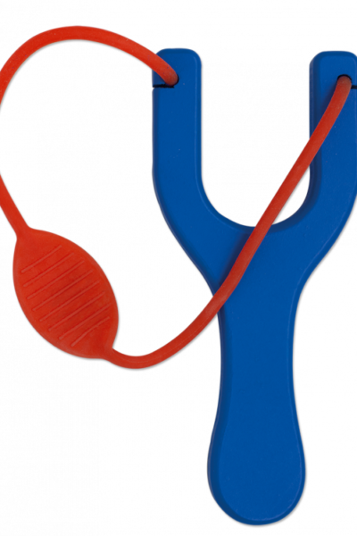 ΣΦΕΝΤΟΝΑ TOLE10 Blue wooden slingshot. Red rubber 18cm, 49001 – πρόσθετη εικόνα 1