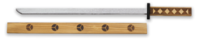 ΣΠΑΘΙ ΞΥΛΙΝΟ TOLE10 Wooden Katana. Pyrography. 62.5 cm, 49019