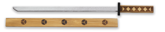 ΣΠΑΘΙ ΞΥΛΙΝΟ TOLE10 Wooden Katana. Pyrography. 62.5 cm, 49019