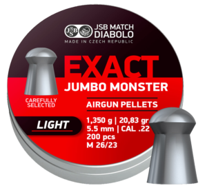 Pellets JSB JUMBO MONSTER Light 5,52mm / 1,350g (20,83gr)