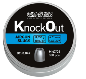 Pellets JSB KO Slug .177, 4.51mm /500pcs