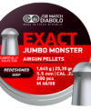 Pellets JSB JUMBO MONSTER Redesigned DEEP 5,52mm / 1,645g