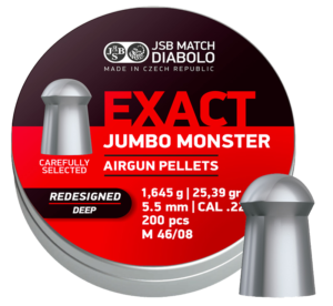 Pellets JSB JUMBO MONSTER Redesigned DEEP 5,52mm / 1,645g