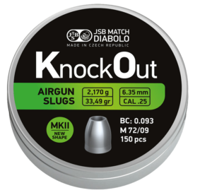 Pellets JSB KO Slug .25 MKII, 6.35mm /150pcs