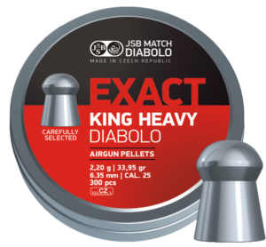 Pellets JSB EXACT KING Heavy 6,35mm 2,2g/33,95gr - 150pcs