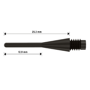 ΜΥΤΕΣ, DART, BULL'S Longl.Tip black 6mm (100)