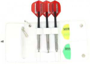 ΘΗΚΗ ΓΙΑ ΒΕΛΑΚΙΑ DART, BULL'S Caddy, Δερμάτινη Λευκή – πρόσθετη εικόνα 1