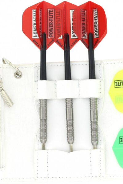 ΘΗΚΗ ΓΙΑ ΒΕΛΑΚΙΑ DART, BULL'S Caddy, Δερμάτινη Λευκή – πρόσθετη εικόνα 1