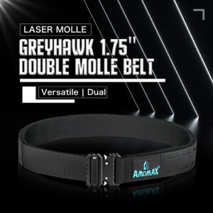 Ζώνη Επιχειρησιακή AMOMAX, Molle, Διπλή, Black, MD – πρόσθετη εικόνα 1