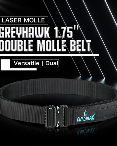 Ζώνη Επιχειρησιακή AMOMAX, Molle, Διπλή, Black, MD – πρόσθετη εικόνα 1