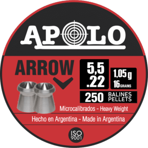 Pellets APOLO ARROW 5,5mm / 250