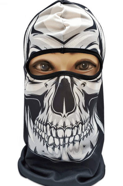 BALACLAVA, Polyester, Σκελετός, Λευκή