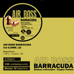 Pellets APOLO AIR BOSS BARRACUDA 5,50mm / 250 – πρόσθετη εικόνα 1