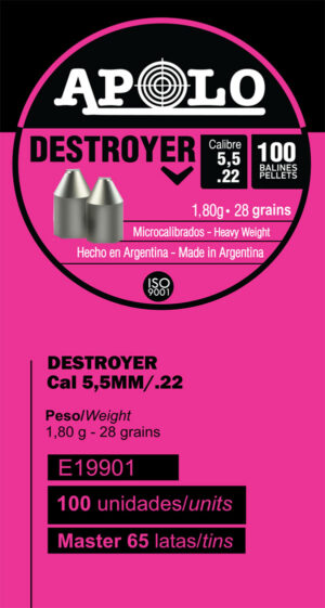 Pellets APOLO DESTROYER POINT 5,5mm / 100 – πρόσθετη εικόνα 1