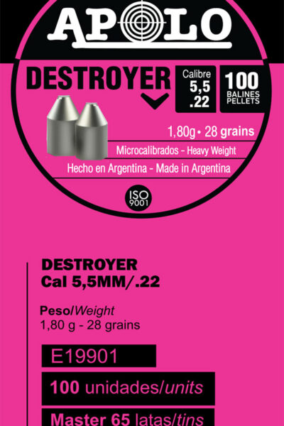 Pellets APOLO DESTROYER POINT 5,5mm / 100 – πρόσθετη εικόνα 1