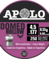 Pellets APOLO DOMED HOLLOW 4,5mm / 250